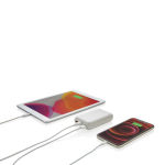 Fast-charging external battery, up to 3 devices, 10,000 mAh, Alameda white colour