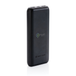 Long-lasting power bank with fast charge, 20,000 mAh black colour