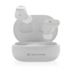 High-quality in-ear headphones with noise isolation and touch control white colour