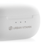 High-quality in-ear headphones with noise isolation and touch control white colour