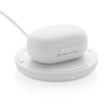 High-quality in-ear headphones with noise isolation and touch control white colour