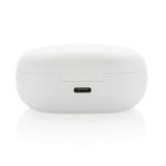 High-quality in-ear headphones with noise isolation and touch control white colour