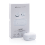High-quality in-ear headphones with noise isolation and touch control white colour