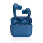 Durable noise-cancelling headphones with mic blue colour