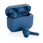 Durable noise-cancelling headphones with mic blue colour