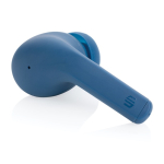Durable noise-cancelling headphones with mic blue colour