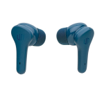 Compact high-quality earbuds with touch control blue colour