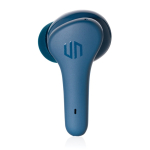 Compact high-quality earbuds with touch control blue colour