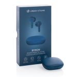 Compact high-quality earbuds with touch control blue colour