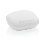 Compact high-quality earbuds with touch control white colour fourth view