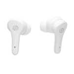Compact high-quality earbuds with touch control white colour seventh view