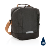 Urban-style cooler bag, holds up to 12 cans black colour