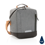 Urban-style cooler bag, holds up to 12 cans dark grey colour
