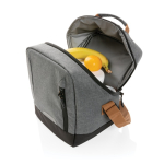Urban-style cooler bag, holds up to 12 cans dark grey colour