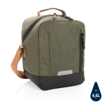 Urban-style cooler bag, holds up to 12 cans dark green colour