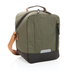 Urban-style cooler bag, holds up to 12 cans dark green colour