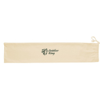Promotional wooden croquet set in cotton bag brown colour