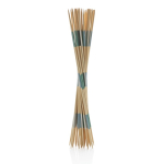 Giant Mikado game set in cotton presentation pouch brown colour
