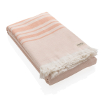 Large quick-dry, highly absorbent cotton towel coral colour