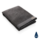 High-absorption spa-style bath towel, 500 g/m² titanium colour