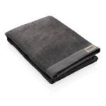 High-absorption spa-style bath towel, 500 g/m² titanium colour