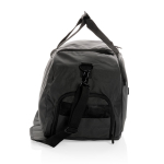 Recycled travel and sports bag with wide opening, Swiss Peak black colour
