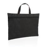 Simple recycled promotional document holder with handle black colour