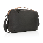 Minimalist eco briefcase, printable, 15.6” black colour