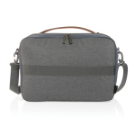 Minimalist eco briefcase, printable, 15.6” dark grey colour