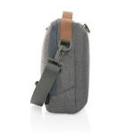 Minimalist eco briefcase, printable, 15.6” dark grey colour