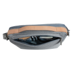 Minimalist eco briefcase, printable, 15.6” dark grey colour