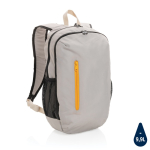 Branded backpack with colour detail for 15” laptop light brown colour