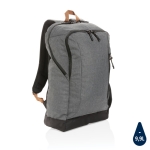 Corporate versatile backpack in recycled polyester dark grey colour