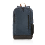 Corporate versatile backpack in recycled polyester navy-blue colour