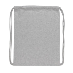 Drawstring backpack in recycled cotton, 145 g/m², with AWARE™ grey colour