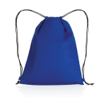 Lightweight recycled drawstring backpack with AWARE™ blue colour