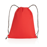 Lightweight recycled drawstring backpack with AWARE™ red colour