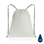 Lightweight recycled drawstring backpack with AWARE™ white colour