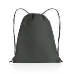 Lightweight recycled drawstring backpack with AWARE™ titanium colour