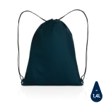 Lightweight recycled drawstring backpack with AWARE™ navy-blue colour