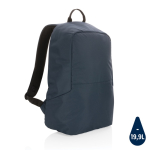 Anti-theft backpack with padded RFID pocket, 15.6” navy-blue colour