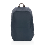 Anti-theft backpack with padded RFID pocket, 15.6” navy-blue colour