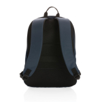 Anti-theft backpack with padded RFID pocket, 15.6” navy-blue colour
