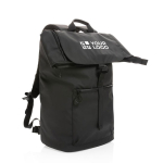 Waterproof branded laptop backpack for 15.6” black colour