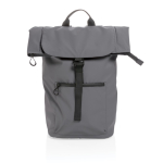 Waterproof branded laptop backpack for 15.6” dark grey colour