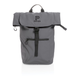 Waterproof branded laptop backpack for 15.6” dark grey colour