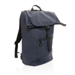 Waterproof branded laptop backpack for 15.6” navy-blue colour