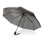 RPET pongee umbrella in two-tone design, Ø97 cm silver colour