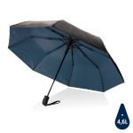 RPET pongee umbrella in two-tone design, Ø97 cm navy-blue colour