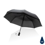 Compact windproof RPET umbrella, foldable, Ø97 cm black colour